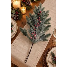 Yılbaşı Ağacı Süsü Karlı Kokinalı Çam Dalı 71 Cm Diğer