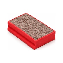 Telum Handpad Kırmızı 200 Kum 90 55 Mm Elmas El Zımparası Cam Kenar Düzeltme Pedi