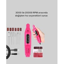 Drnds 6 Uçlu Elektrikli Manikür Pedikür Seti