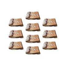 Plastik Şeffaf Altın Sarı Gold Sup Kaşık - Tatlı Dondurma Kaşığı - 12.5 Cm. - 50 Adetlik 10 Paket Sarı
