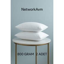Premium Silikon Yastık 1000 Gram 2 Li Set Beyaz