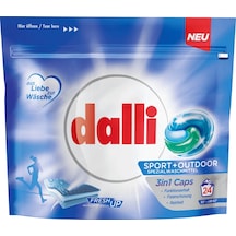 Dalli 3'ü 1 Arada Spor Kıyafetleri için Tablet Çamaşır Deterjanı 24'lü