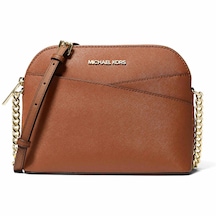 Michael Kors Kadın Jet Set Saffiano Deri Dome Xcross Çapraz Omuz Çantası Mk-35f1gtvc6t Taba