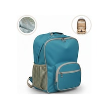 Termal Piknik Sırt Çantası 20 Lt İzolasyonlu Bölmeli Outdoor & Kamp Çantası-309 Mavi