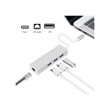 Type C USB Hub USB Type-C To 3 Port USB 3.0 Çoklayıcı 1000 Mbps