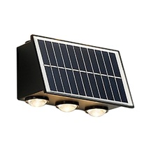 Mufunye Güneş Enerjili Dış Mekan Duvar Lambası - Ip65 Su Geçirmez Bahçe Villa Dekoratif Aydınlatma 6 Kafa Sıcak Işık Diğer