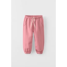 Mnk Baby & Kids Pamuklu Jogger Şardonlu 3 İplik Eşofman Alt Mnk0645 Pudra