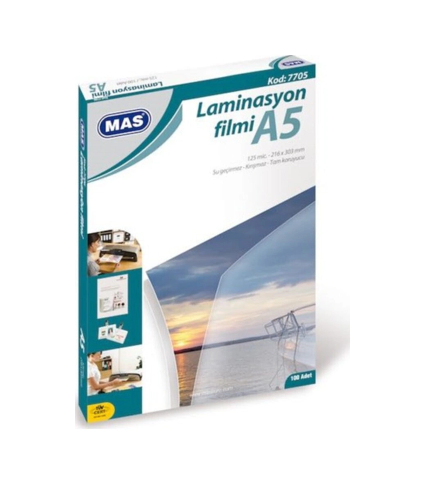 A5 Laminasyon 100'lü Paket 125 Micron