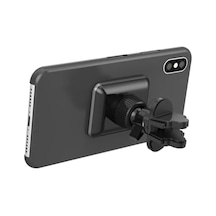 Ghost Superpls Araç Telefon Turucu Siyah, 6 Ultra Güçlü Mıknatıs, Akıllı Telefonunuzun Cihaz Üzerinde En İyi Tutuşunu Sağlar,2 Adet Metal Plaka Dahildir, 6 Mm Derinliği Ve Şık Tasarım