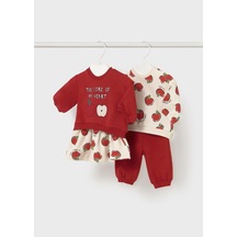 Mayoral Newborn Kız Bebek 2li Örme Takım Kırmızı Kırmızı