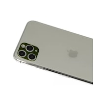 Newface Apple Uyumlu iPhone 11 Pro Max Rainbow Kamera Lens Koruma Cam - Yeşil,