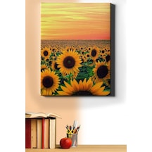 Webstyle Sayılarla Boyama Seti Kasnaklı Günebakan Tarlası 40 X 50 Cm