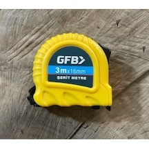 Gfb Çelik Şerit Metre 3 Metre 16mm Kırılmaz Abs Plastik