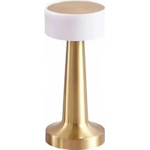 Upway Ayarlanabilir Led Işıklı Dokunmatik Şarjlı Dekoratif Modern Masa Lambası Altın