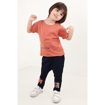 Toontoy Kids Toontoy Erkek Çocuk One Of Nakışlı Eşofman Takım Kiremit