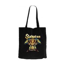 Sabaton Carolus Rex Siyah Kanvas Bez Çanta Siyah
