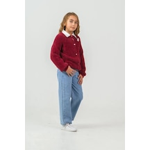 Miss Melinda Kids Sakallı Triko Kız 3 Lü Takım 5-8 Yaş -360770 - Bordo Bordo