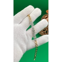 Xuping Rose Gold Yıldız Desenli Zirkon Taşlı Bileklik Altın
