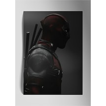Deadpool Marvel - Metal Poster Tablo, Dekoratif Canlı Baskı