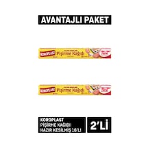 Koroplast Pişirme Kağıdı Kesilmiş 2 Adet X 16'lı - 6 Adet Tarı