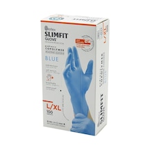Reflex Slimfit Glove Kod-025 L-xl Mavi Pudrasız Muayene Eldiven 100lü