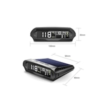 Yenilzd Araç Güneş Enerjili Hız Ölçer S98 Hud Ekranı Evrensel Gps