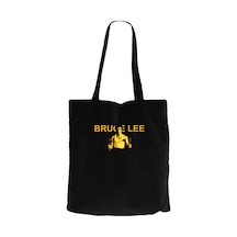 Bruce Lee Nunchaku Siyah Kanvas Bez Çanta