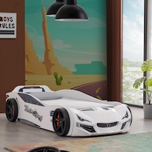 Arabalı Yatak, V-sport Arabalı Karyola - Beyaz