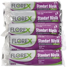 Florex Standart Büyük Çöp Poşeti Siyah 5 x 10'lu 65 x 80 CM