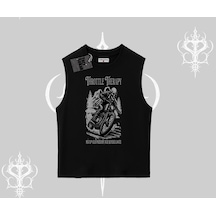 Tarzsokak Kolsuz Tshirt Throttle Therapy No Brakes Just Freedom Siyah