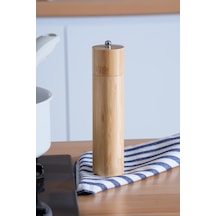 Acar Bambu Yuvarlak Değirmen - 20 Cm Kahverengi