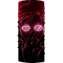 Bebo Store Extreme Outdoor Spor , Motorcu Ve Bisiklet Kullananlara Özel Desenli Buff Boyunluk Bandana Balaklava Anime-201 Baskılı