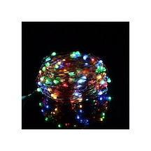 5mt Peri Rgb 50 Led Pilli Noel Parti Yılbaşı Ağaç Dekoratif Aydınlatma Lambası Animasyonlu Süsleme