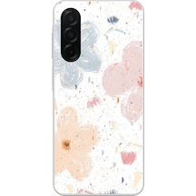 Samsung Galaxy A26 Uyumlu Pastel Soyut Çiçek Ve Leke Desenli Baskılı Silikon Kılıf Renkli