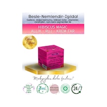 Hibiscus Magic Doğal İçerikli Çok Amaçlı Allık, Ruj, Göz Farı Makyaj Beraberinde Çok Değerli Besleyici Cilt Bakımı Kiremit