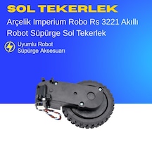 Vcr 4230 Grundig Slime Akıllı Robot Süpürge Sol Tekerlek Aksesuarları Yedek Parça