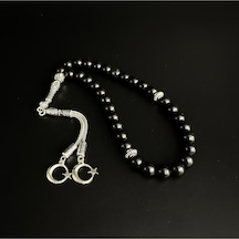 Yıldız Doğal Taş Shungite 8mm 33lük Doğal Taş Tesbih