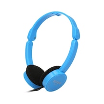 Kullanılabilir Katlanabilir Mavi Kablolu Başlık Kulaklık