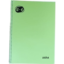 U-4 A4 Pp Kp Spiralli 40 Yp Çizgili Defter-yeşil