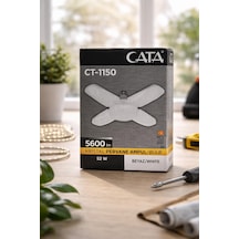 Cata Kristal Pervane Ampul Güçlendirilmiş Işık Pervane Bulb 6500k Beyaz Işık Ct-1150