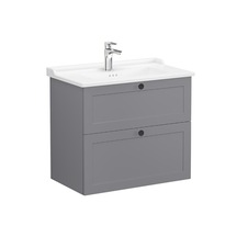 Vitra Root 68871 Classic Lavabo Dolabı, Iki Çekmeceli, 80 Cm, Mat