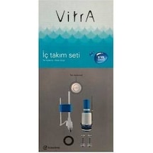 VitrA Klozet İç Takım Seti Basmalı Tek Kademeli Alttan Girişli Mavi