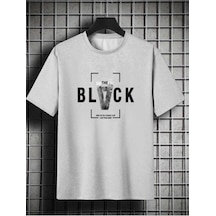 Kozia Outdoors Malkoçbey Black Baskılı Oversize Unisex Basic O Yaka T-şhirt Gri Gri