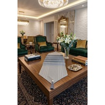 Çizgili Tek Runner, Colber Tek Runner 40x140cm Gri Diğer