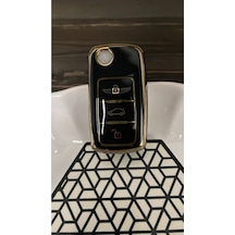 Gma Keys Lüx Vw Tiguan Jetta Golf 5 Golf 6 Scirocco Polo Caddy Transporter Lüks Nano Anahtar Koruma Kılıfı