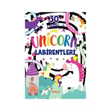 Unicorn Labirentler - 30 Renkli Labirent- Kalila Yayınları