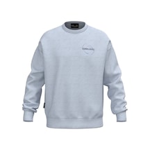 Mizuno Athletic Crew Neck Erkek Sweatshirt Gri Çok Renkli