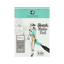Alex Schoeller Sketch - Marker Pad A5 200 Gr. 40 Yp. Spiralli