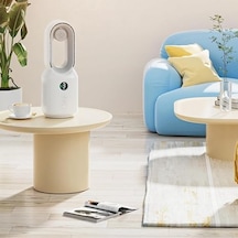 Hp-f29 Sessiz Pervanesiz 106 Derece Döner Usb Şarjlı Masaüstü Fan Bluetooth Hoparlör Gece Lambası 3'ü 1 Arada Akıllı Tasarım 33 Cm Acı Kahverengi