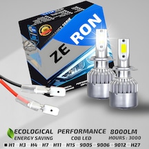 Fiat Doblo D2 2006-2012 Sis Farı Uyumlu Şimşek Etkilii Led Xenon Performance Series H1